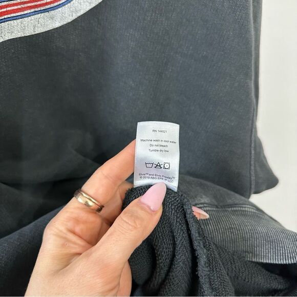 R13 Elvis Flag Logo Oversized Hoodie - Picture 9 of 10